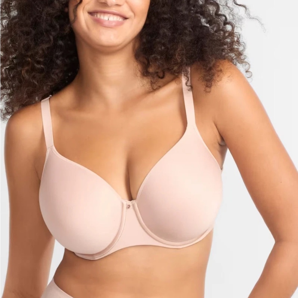 Chantelle Comfort Chic Back-Smoothing T-Shirt Bra 32H  Rose